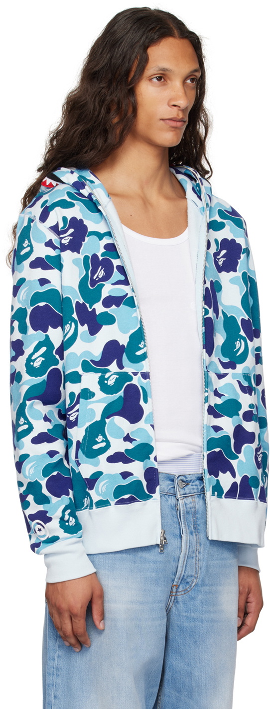 Bape shark camo blue best sale