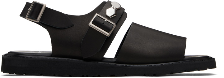 Photo: UNDERCOVER Black foot the coacher Edition UP1E4F01 Sandals