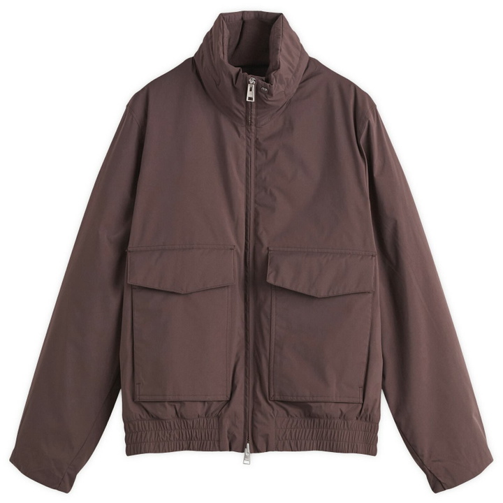 Photo: Norse Projects Men's Kastrup Gore-Tex Windstopper Bomber Jacket in Seal Brown