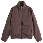 Norse Projects Men's Kastrup Gore-Tex Windstopper Bomber Jacket in Seal Brown