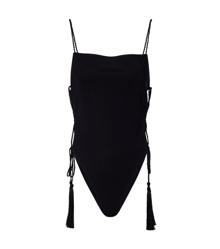 Photo: Alaïa Tassel lace-up swimsuit
