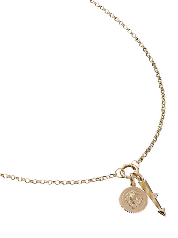 Photo: Foundrae - Strength and Arrow Medium Belcher 18-Karat Gold Diamond Necklace