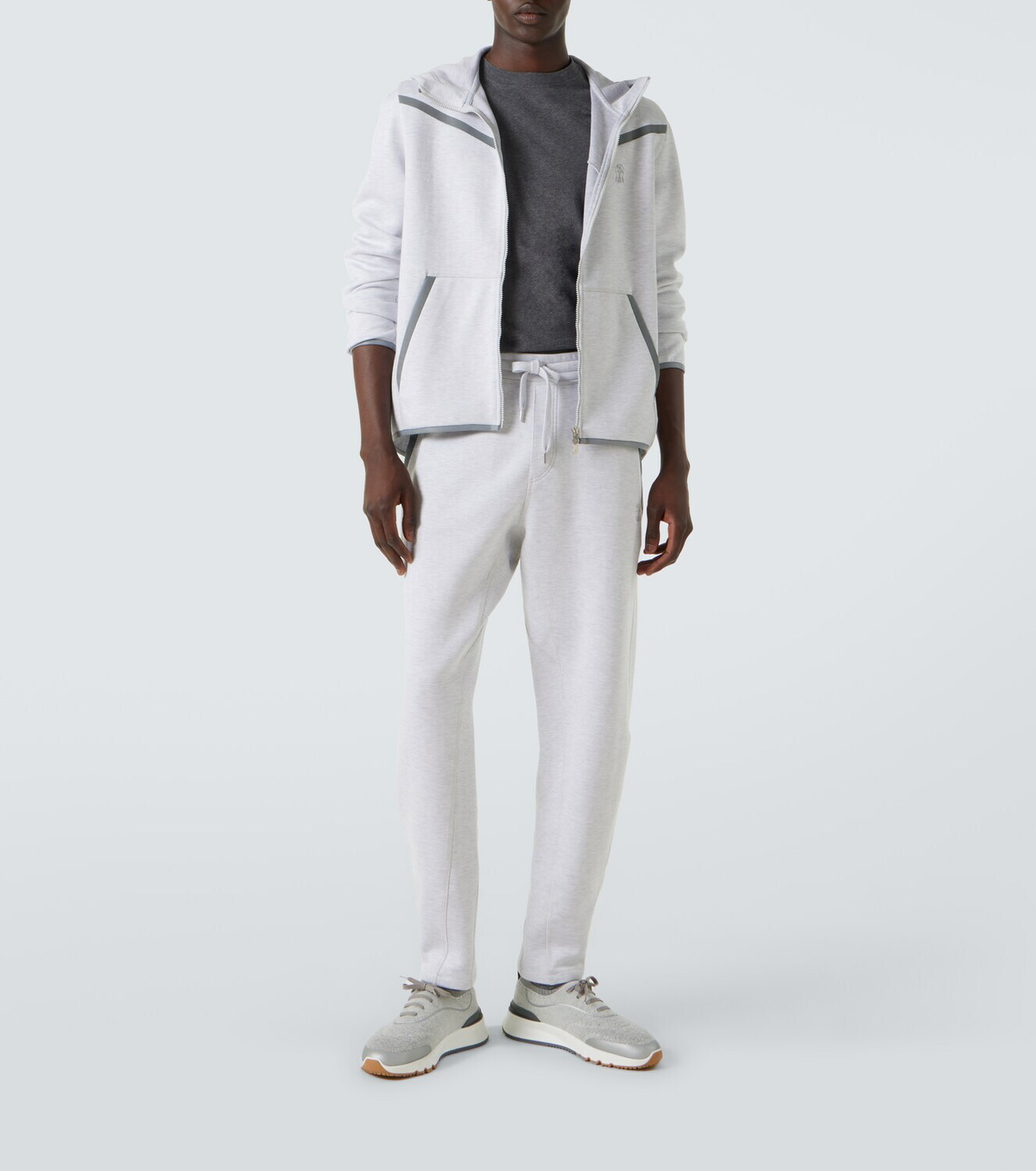 Brunello Cucinelli Cotton-blend jersey sweatpants
