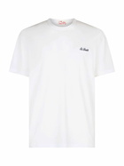MC2 Saint Barth Man White Cotton Jersey T-shirt Dover With St. Barth Embroidery