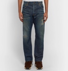 visvim - Social Sculpture 01 Slim-Fit Distressed Selvedge Denim Jeans - Men - Indigo