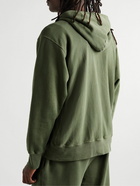 Les Tien - Garment-Dyed Cotton-Jersey Hoodie - Green