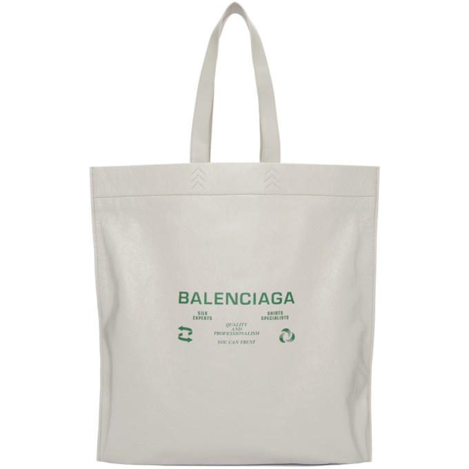 Photo: Balenciaga Off-White Dry Clean Shopper Tote