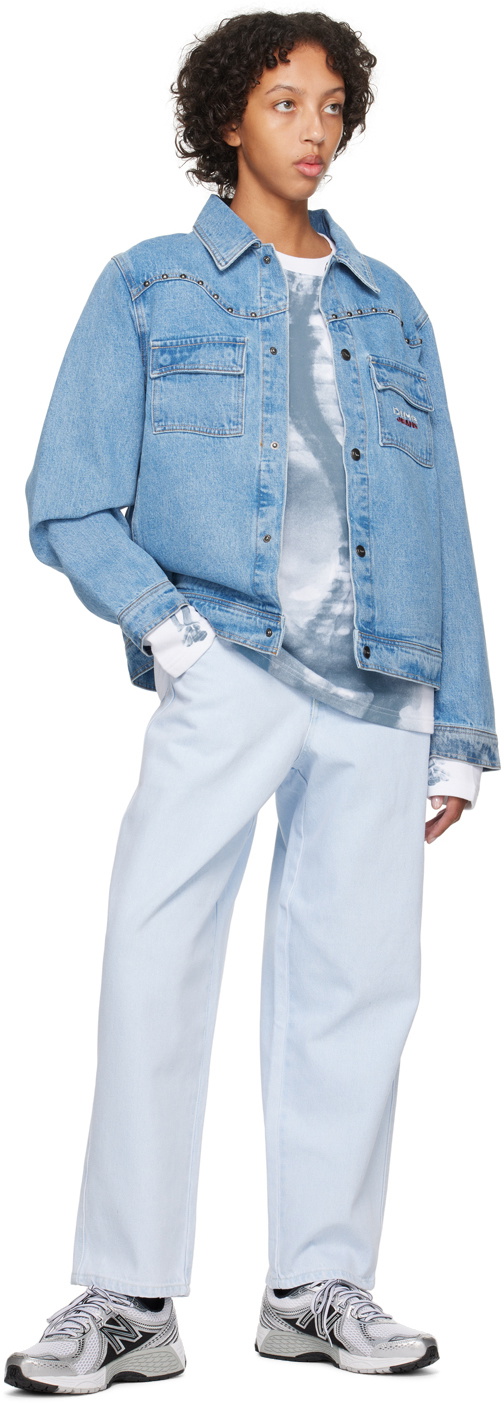 Dime Blue Rivets Denim Jacket Dime