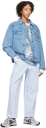 Dime Blue Rivets Denim Jacket
