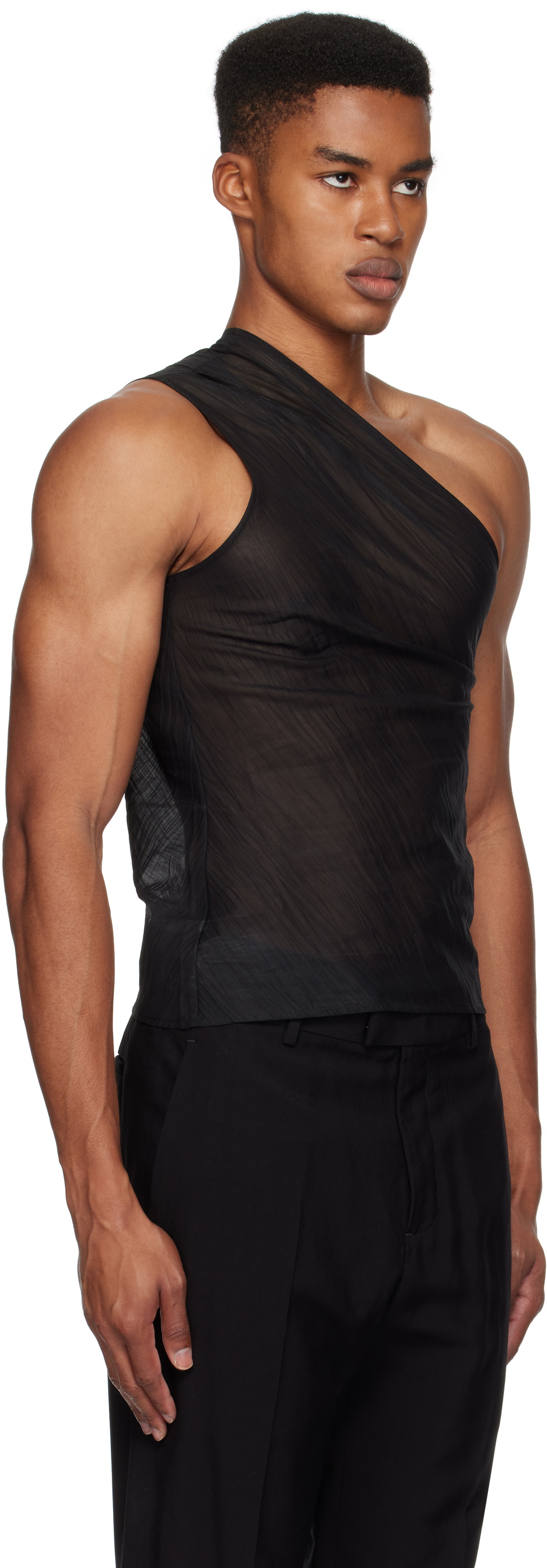 Ludovic de Saint Sernin Black Jay Organdy Top Ludovic de Saint Sernin