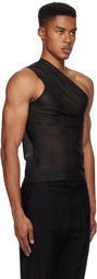 Ludovic de Saint Sernin Black Jay Organdy Top