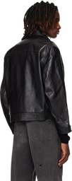 Enfants Riches Déprimés Black 'Combattimento' Leather Jacket