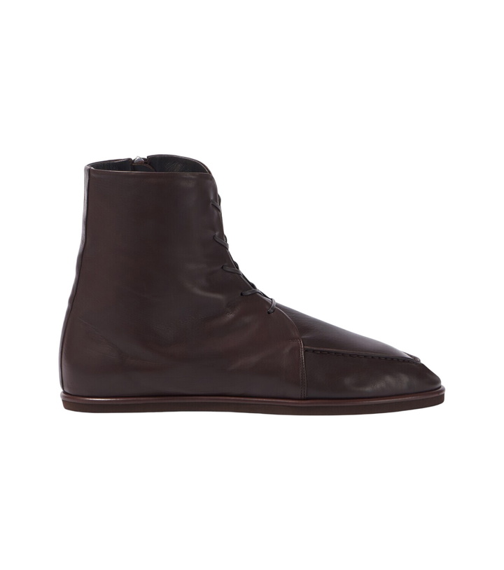 Photo: Auralee Leather lace-up boots