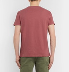 NN07 - Barry Linen and Cotton-Blend T-Shirt - Brick