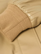 Bottega Veneta - Oversized Leather Blouson Jacket - Neutrals