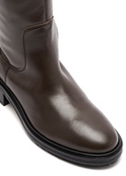 Aeyde Henry Knee-high Leather Boots Brown