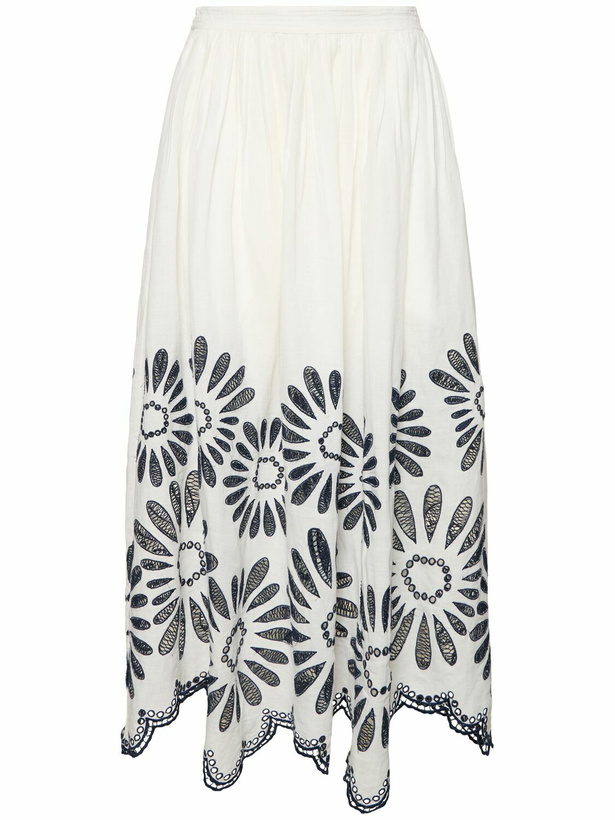 Photo: ULLA JOHNSON Annisa Embroidered Long Skirt