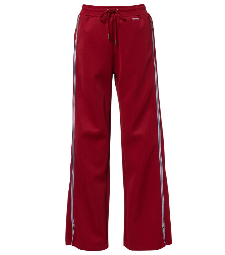 Photo: Rabanne Zip-up jersey track pants
