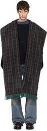 We11done Black Scarf-Detail Long-Sleeved Sweatshirt