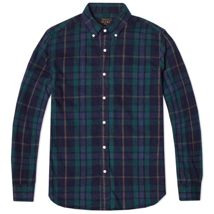 Photo: Beams Plus Button Down Nep Check Shirt