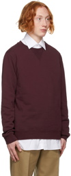 Maison Margiela Burgundy Classic Sweatshirt