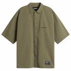 Neighborhood Men's Dolman Logo Short Sleeve Shirt in Olive Drab