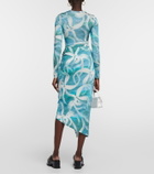 Louisa Ballou Coastline printed midi skirt