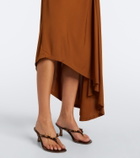 Christopher Esber Veer Spiral Crystal draped midi dress