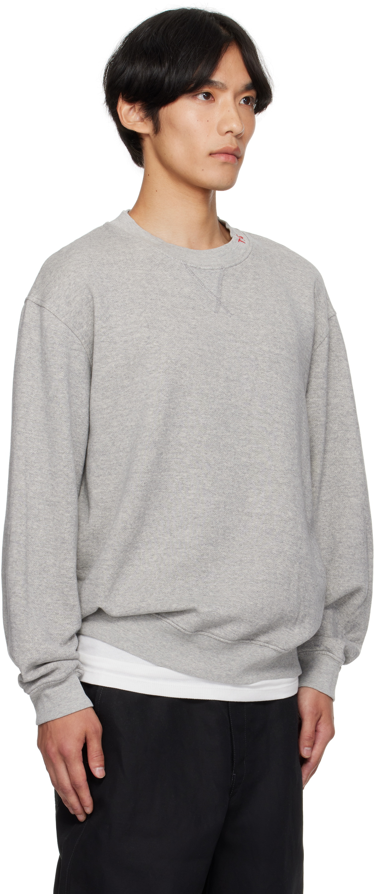 The Elder Statesman Gray Daily Crew Sweatshirt