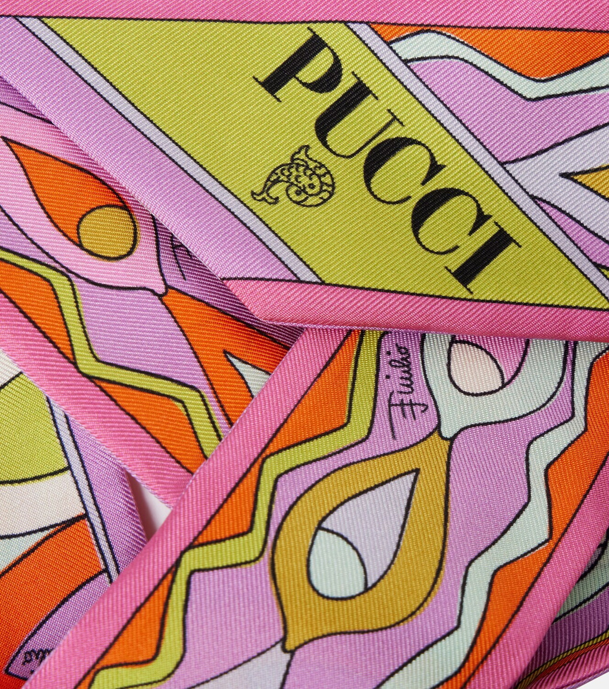 Pucci Printed silk twill scarf