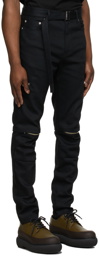 Sacai Black Denim Zip Jeans