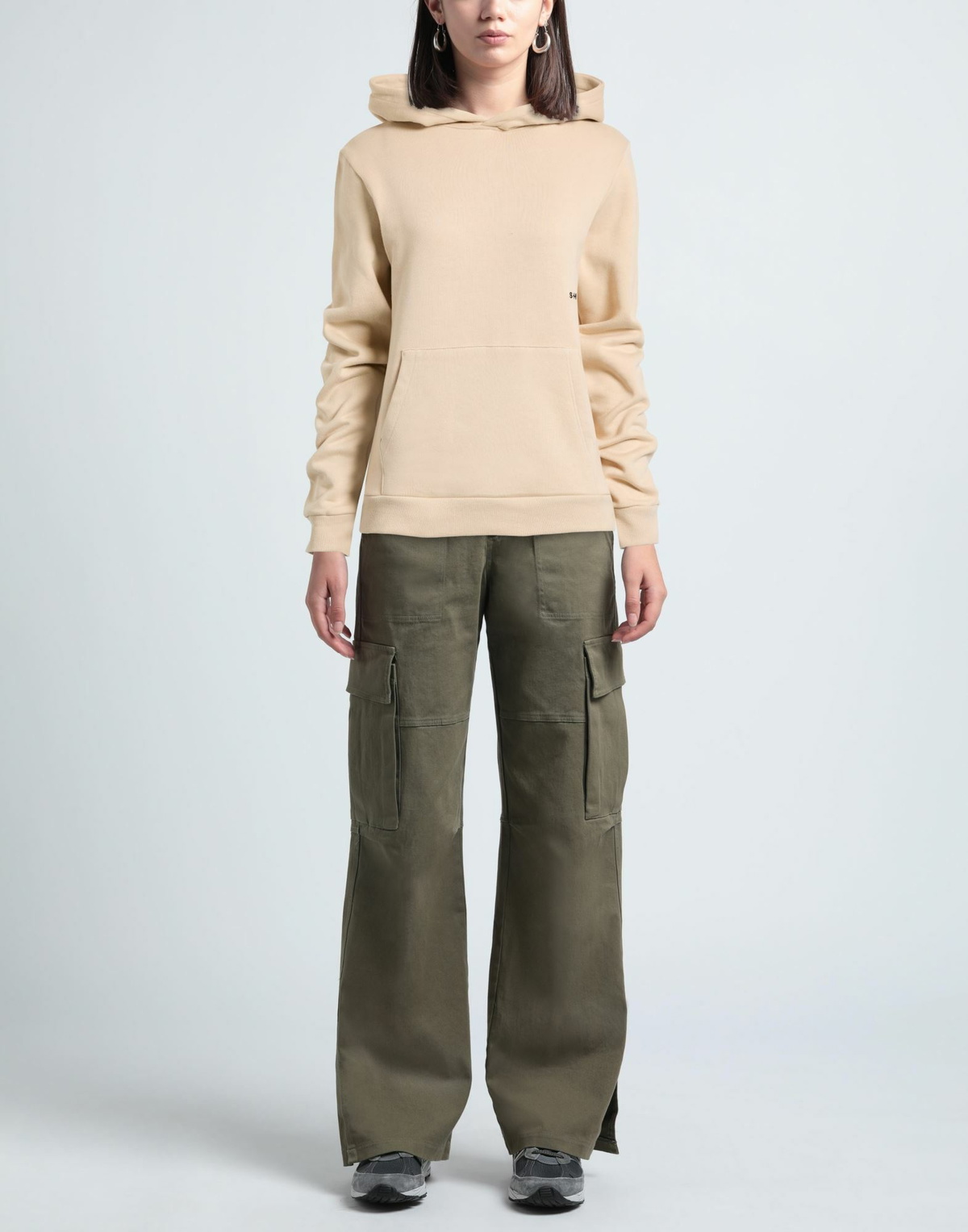 Shoe Womens Sweatshirt in Beige