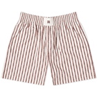 AMIRI Women's Pinstripe Boxer Shorts in Alabaster