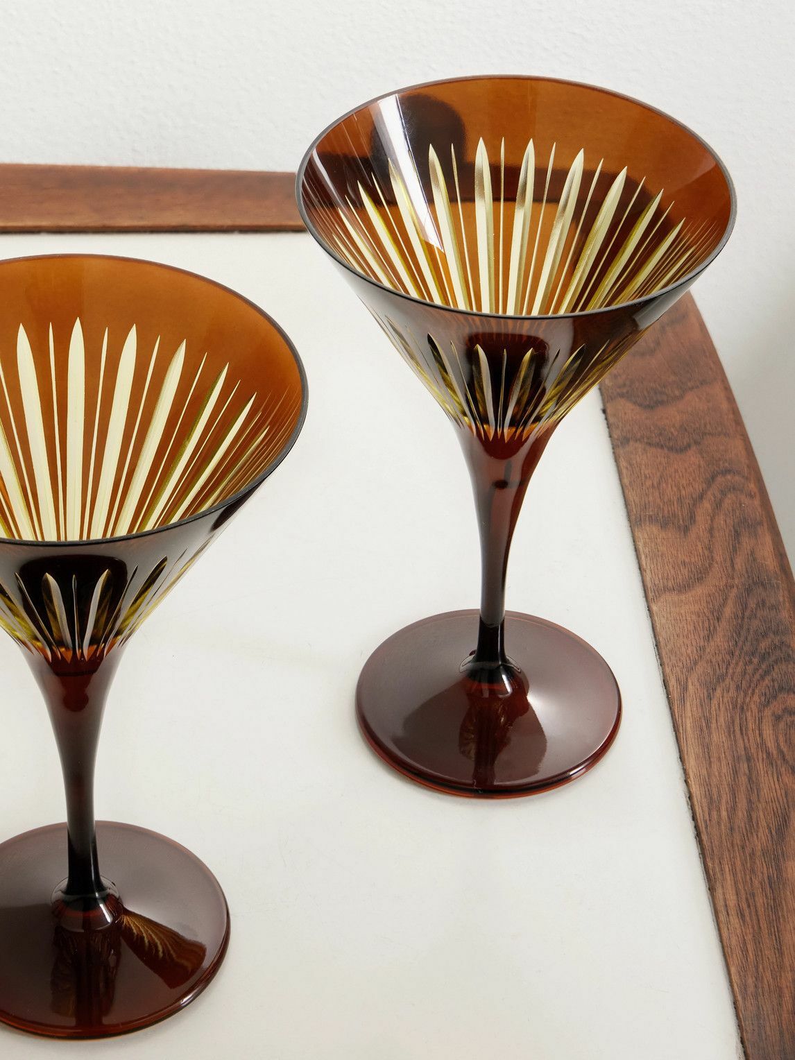 L'Objet - Prism Set of Four Martini Glasses