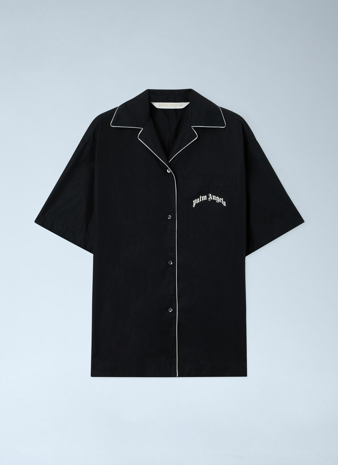 Palm Angels Curved Logo Bowling Shirt