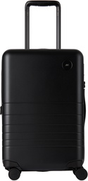 Monos Black Expandable Carry-On Suitcase