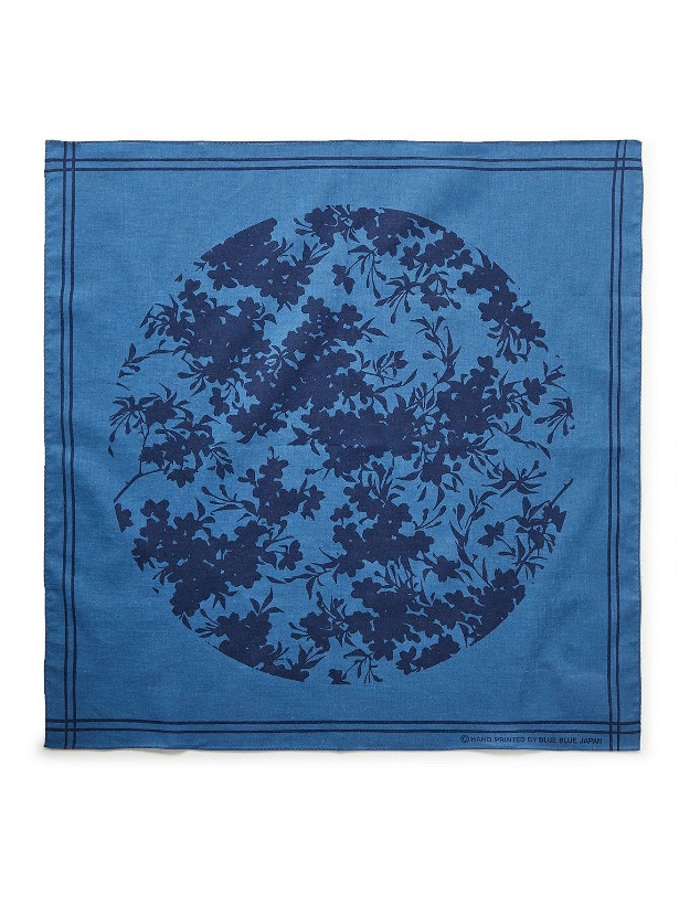 Photo: Blue Blue Japan - Maru Mado Printed Cotton-Voile Bandana