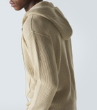 Rick Owens Ribbed-knit virgin wool hoodie