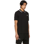 AAPE by A Bathing Ape Black Pique One Point Polo