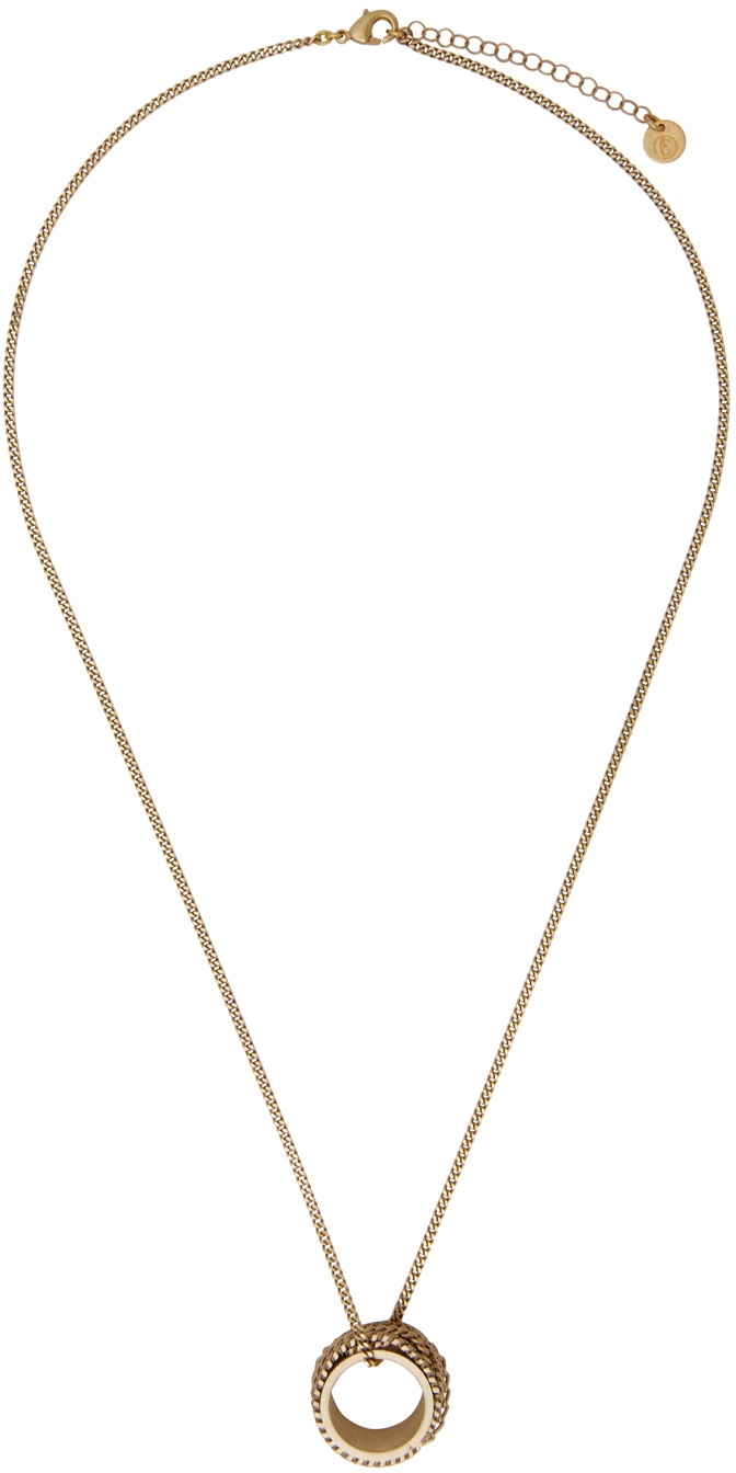 MM6 Maison Margiela GoldCurb chain Necklace