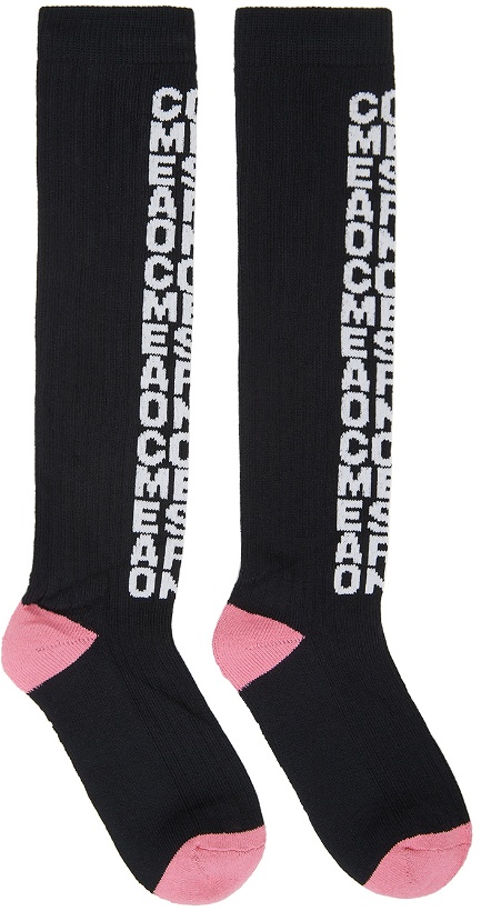 Photo: Comme des Garçons Homme Plus Black Logo Socks