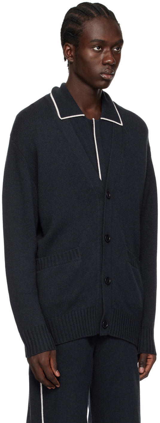 LISA YANG Navy 'The Wilson' Cardigan