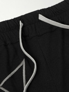 Rick Owens - Champion Dietrich Straight-Leg Logo-Embroidered Cotton-Jersey Sweatpants - Black