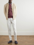 Brunello Cucinelli - Straight-Leg Cotton-Twill Trousers - White