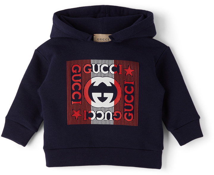 Photo: Gucci Baby Navy Logo Hoodie