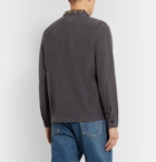 Remi Relief - Embellished Denim Shirt - Gray