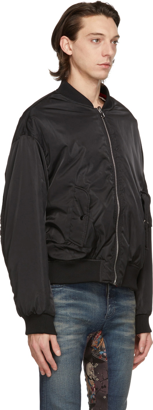 Stolen Girlfriends Club Reversible Black Stolen Bomber Jacket