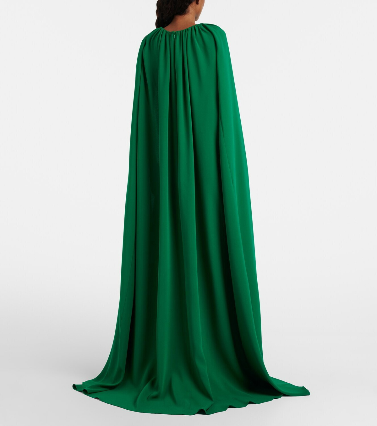 Oscar de la Renta Cyclamen silk-blend georgette kaftan