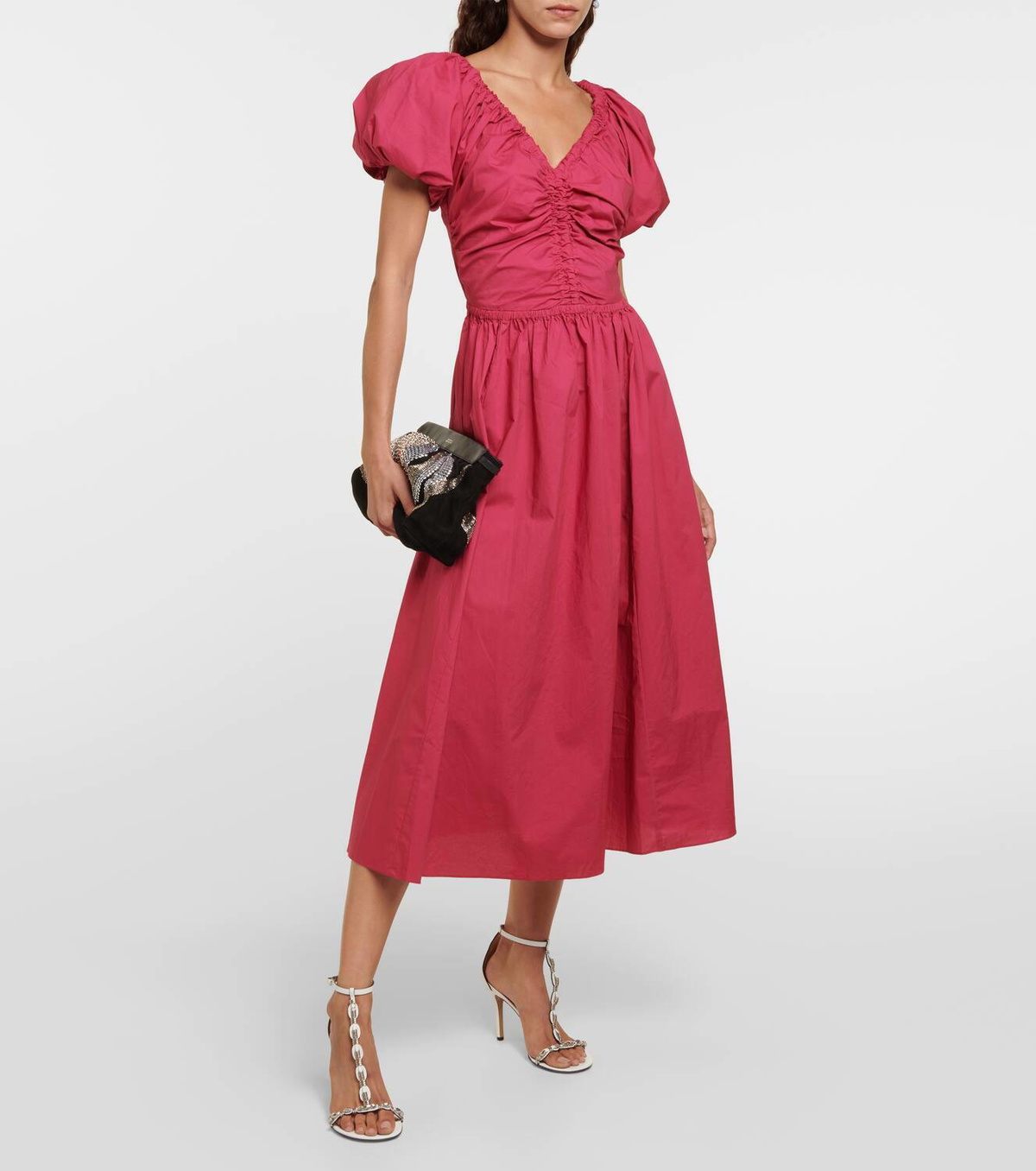 Ulla Johnson Cecile cotton poplin midi dress Ulla Johnson