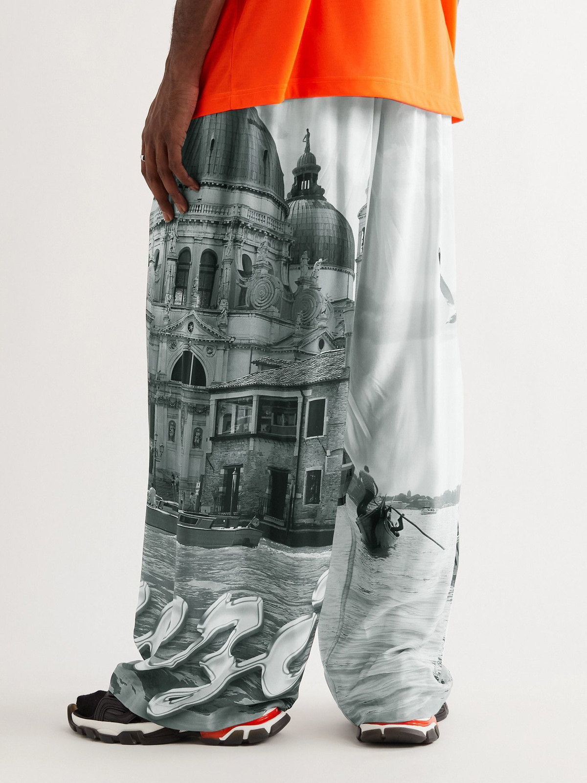 balenciaga pants womens grey